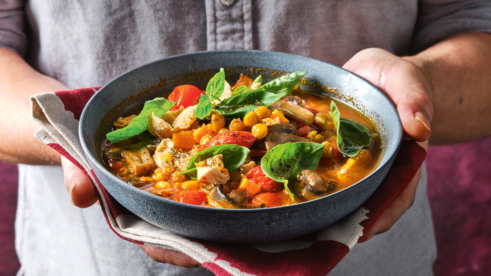 Chicken and lentil soup