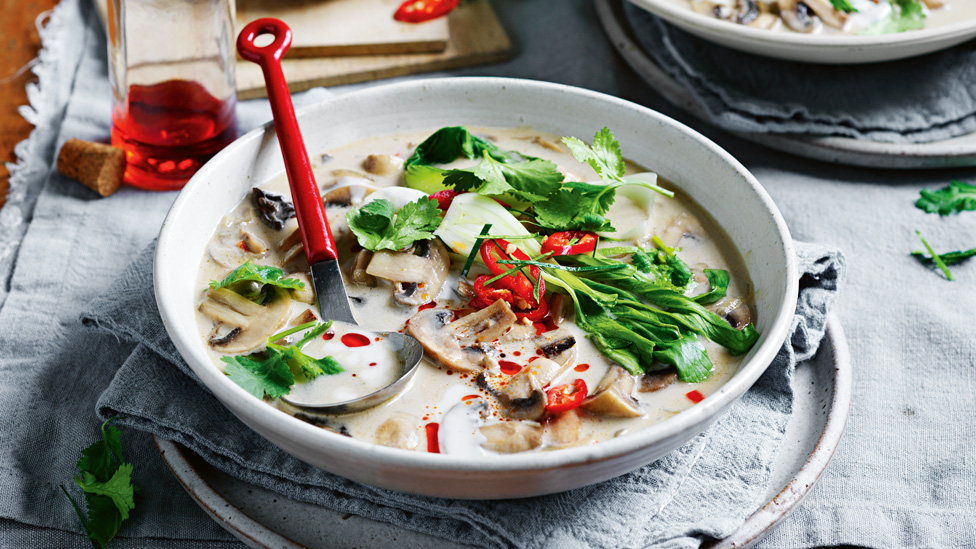 Courtney Roulston’s mushroom, lemongrass and coconut soup