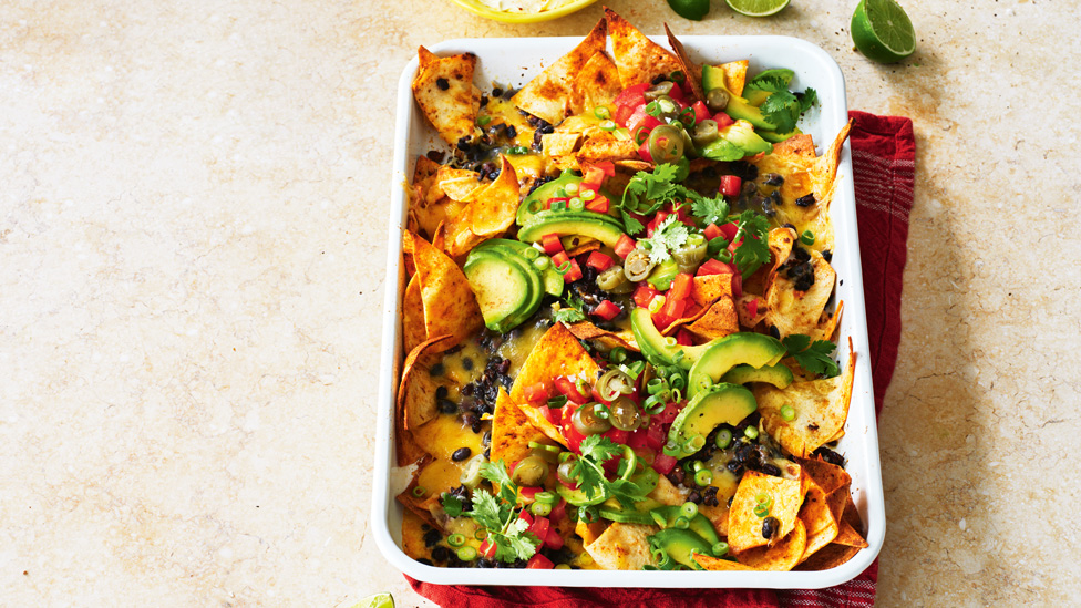 Easy tortilla tray bake