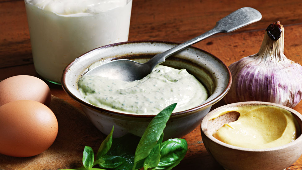 Roasted garlic and basil aioli