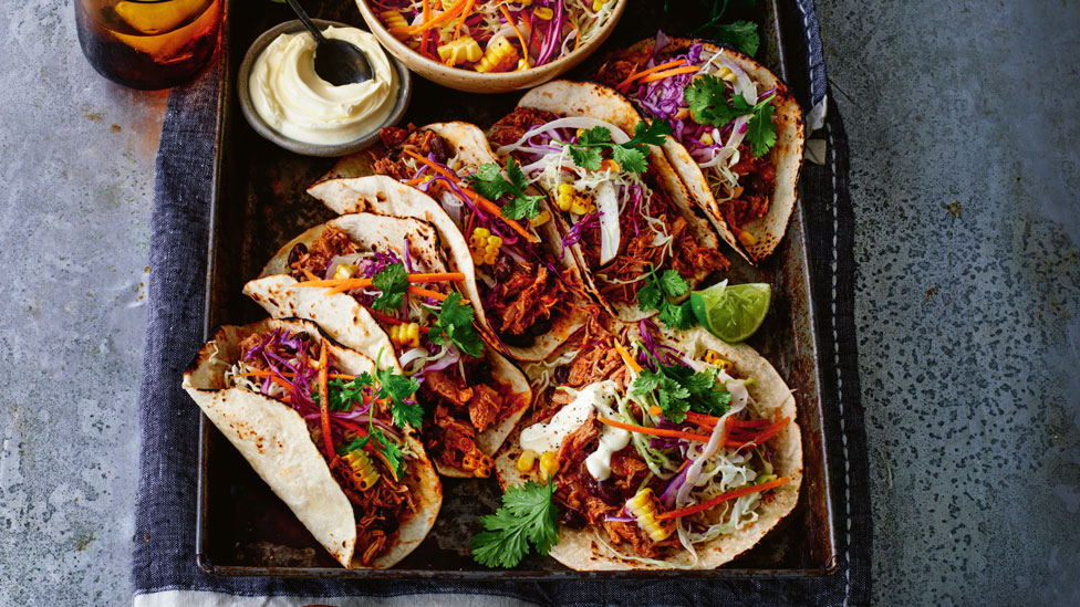 Tex-Mex pulled pork with smoky slaw