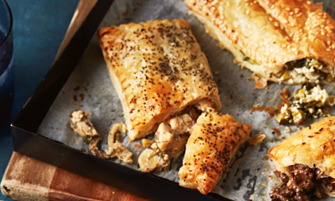 Chicken and fennel hand pies