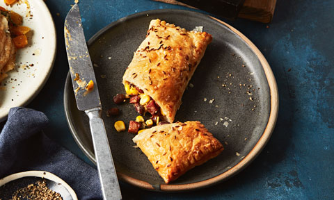 Chorizo and corn hand pies