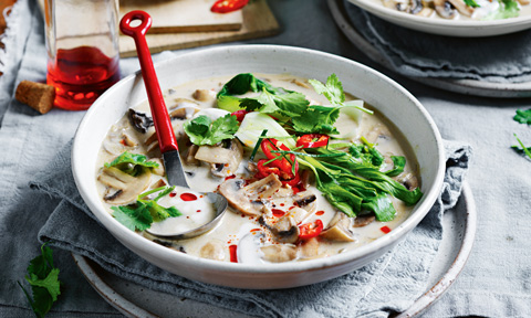 Courtney Roulston’s mushroom, lemongrass and coconut soup