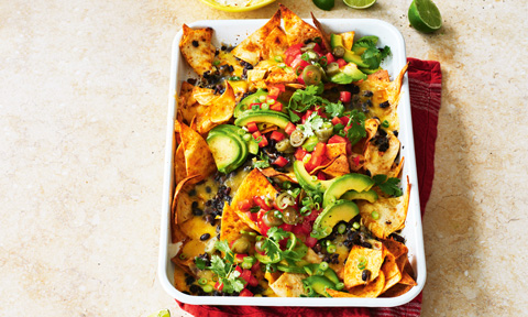 Easy tortilla tray bake