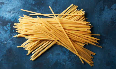 Dried fettucini pasta
