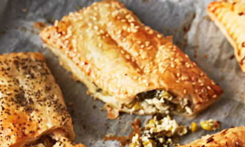 Ricotta and spinach hand pies