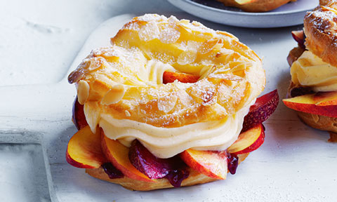 Curtis Stone's Stone fruit cream puffs