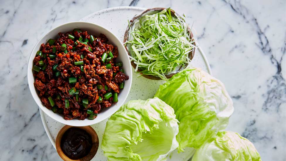 Adam Liaw’s peking-style sang choy bao