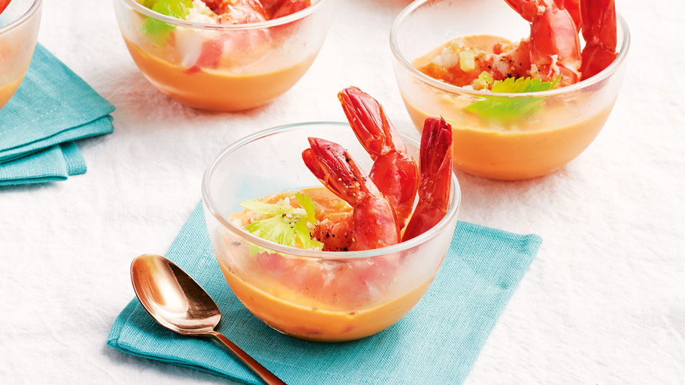 Curtis Stone’s gazpacho cocktail prawns