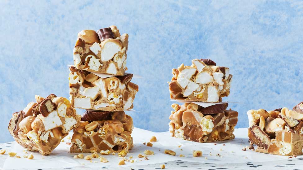 Caramilk rocky road