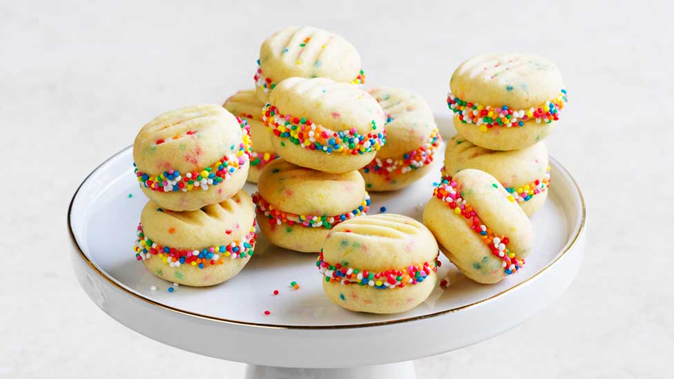 Fairy bread melting moments