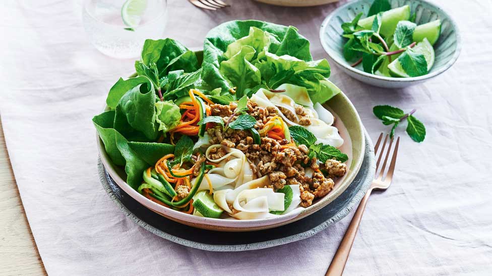 Pork larb salad