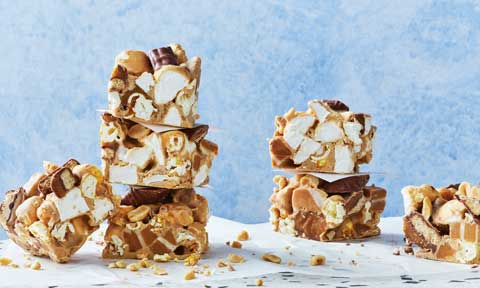 Caramilk rocky road