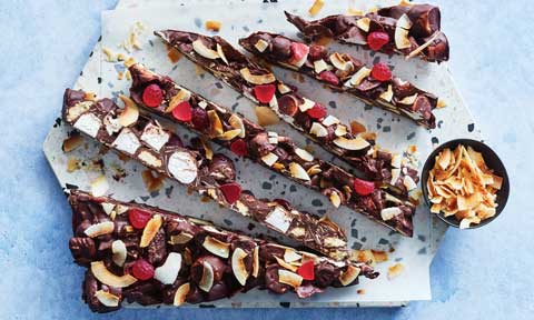 Lamington rocky road