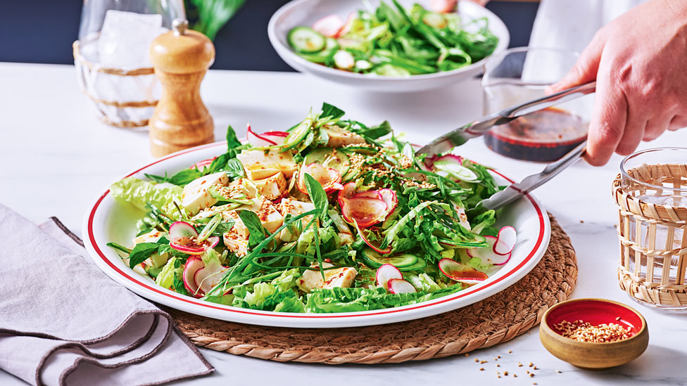 No-cook tofu salad 