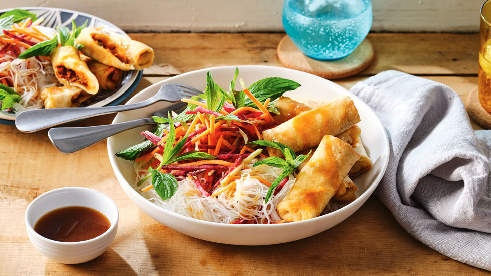 Michael Weldon’s Vietnamese-style duck spring roll salad 