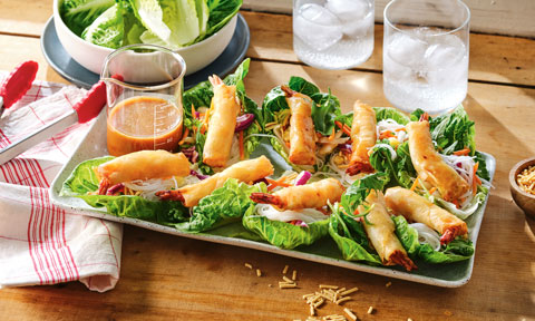 Courtney Roulston’s crispy prawn san choy bow