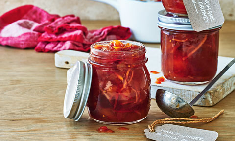 Mango, ginger and chilli chutney