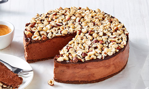 No-bake chocolate hazelnut cheesecake