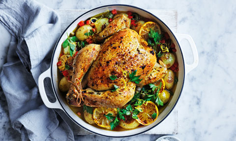 Italian-style roast chicken