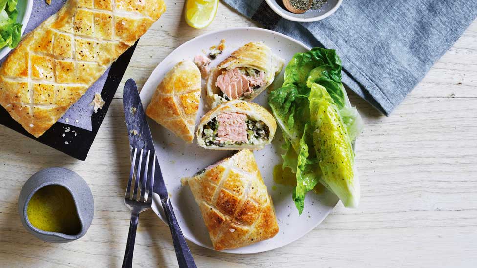 Curtis Stone’s salmon wellingtons