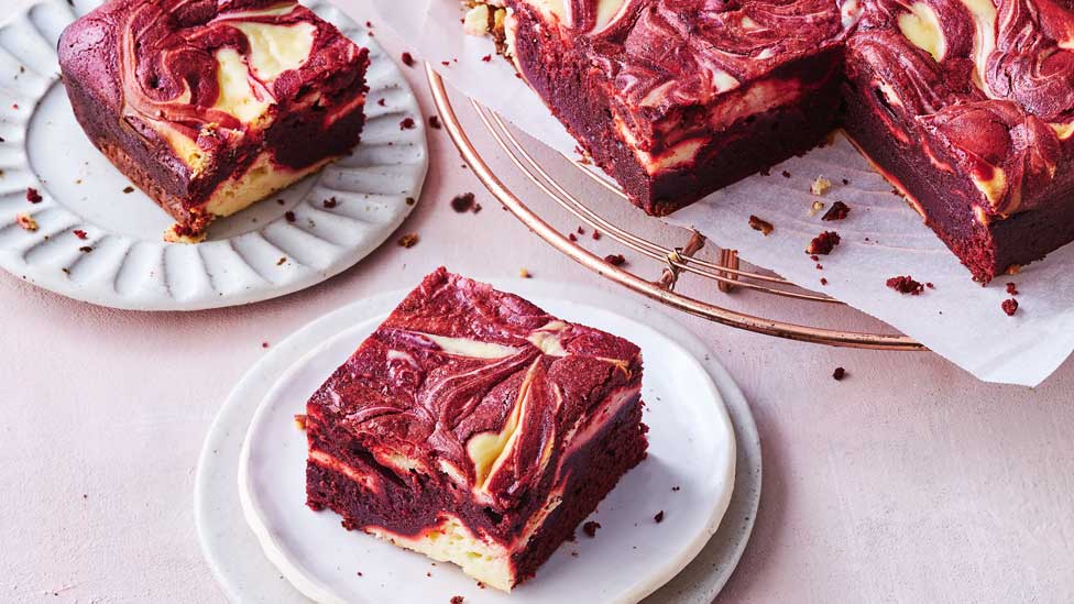 Red velvet cheesecake swirl brownie