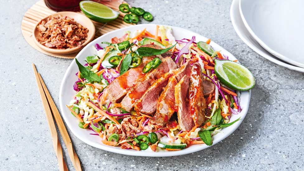 Vietnamese-style pork with slaw