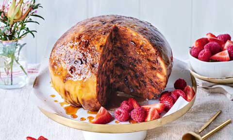 Traditional boiled pudding
