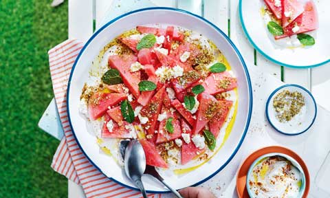 Luke Mangan’s watermelon and fetta salad