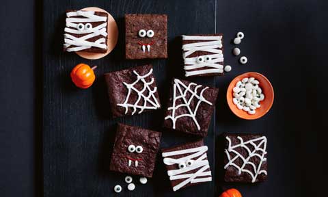 Halloween brownies