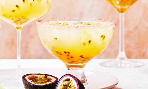 Passionfruit margaritas