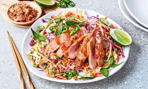 Vietnamese-style pork with slaw