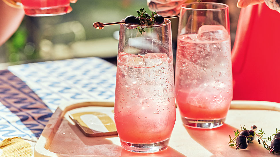 Millie Tang’s Blueberry and thyme Collins