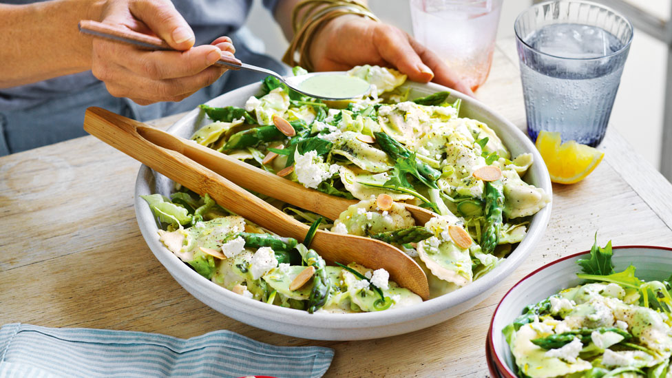 Green goddess pasta salad