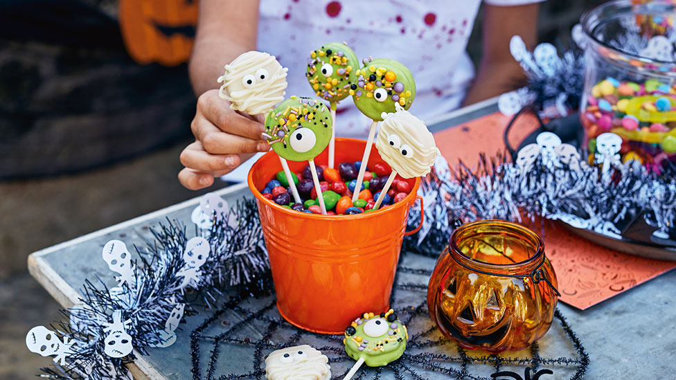 Monster biscuit pops