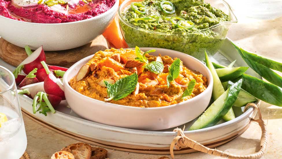 Roasted pumpkin hommus