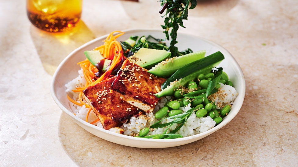 Easy Sticky Tofu Rice Bowl Recipe Coles