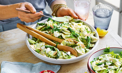 Green goddess pasta salad