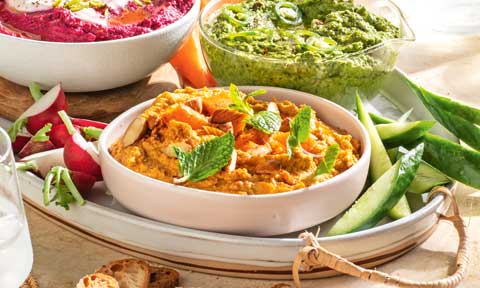 Roasted pumpkin hommus