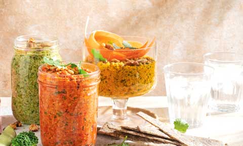 Spicy carrot pesto 