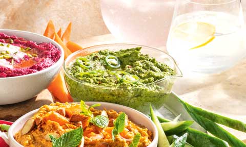 Spinach hommus