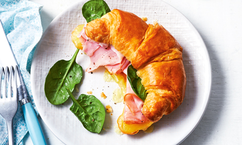 Ham and cheese croissant