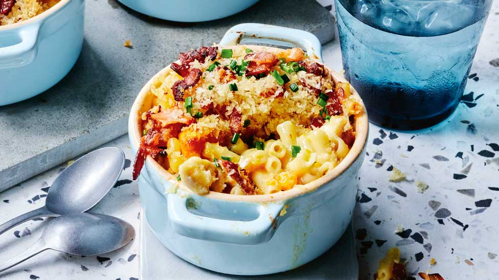 Loaded pumpkin mac ’n’ cheese