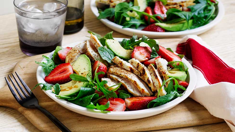 Chicken and strawberry salad