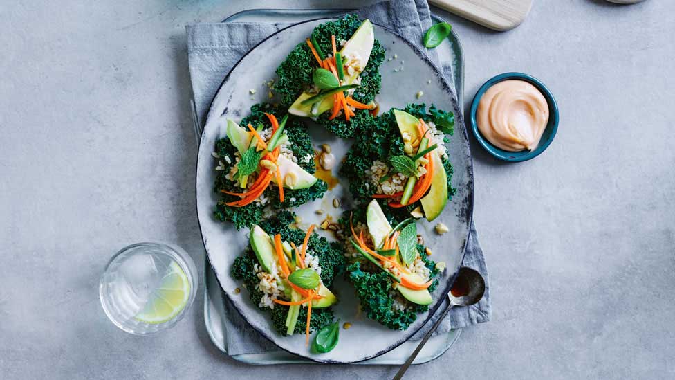 Curtis Stone's kale and avocado cups