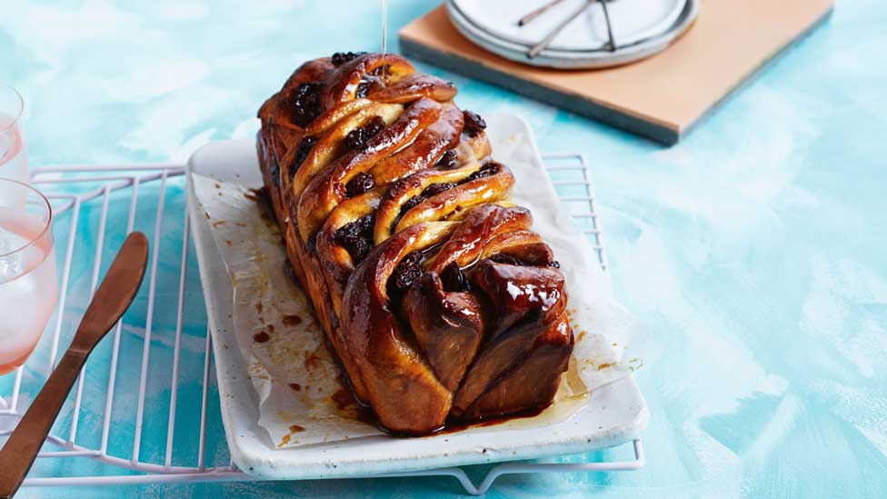 Rum and raisin brioche loaf