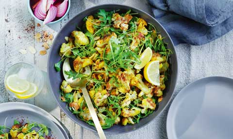 Courtney Roulston’s Spiced cauliflower with pickled onions