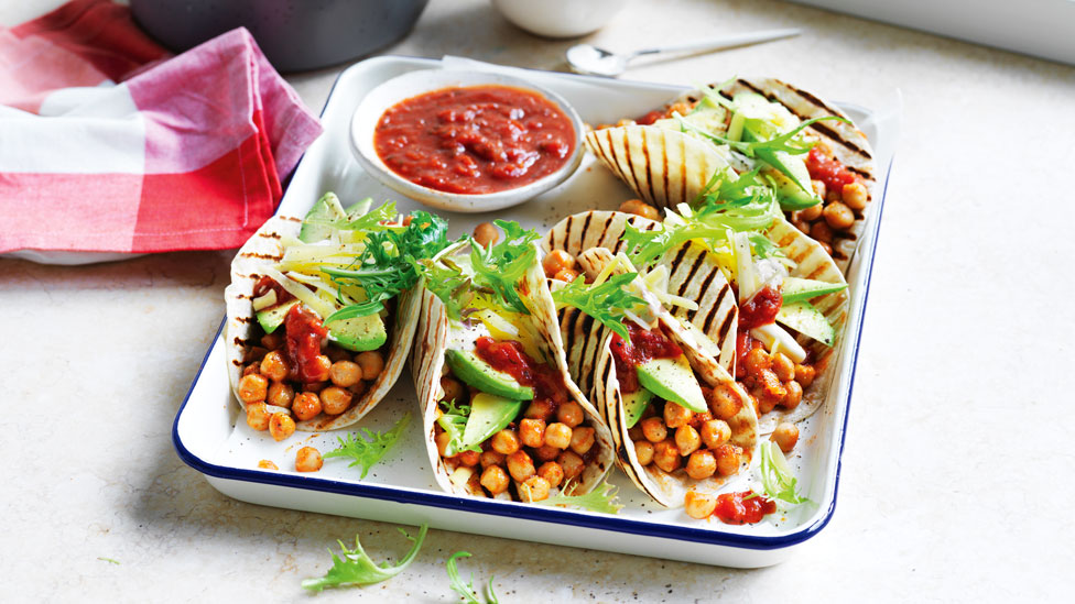 Jen Hanlon’s chickpea soft tacos