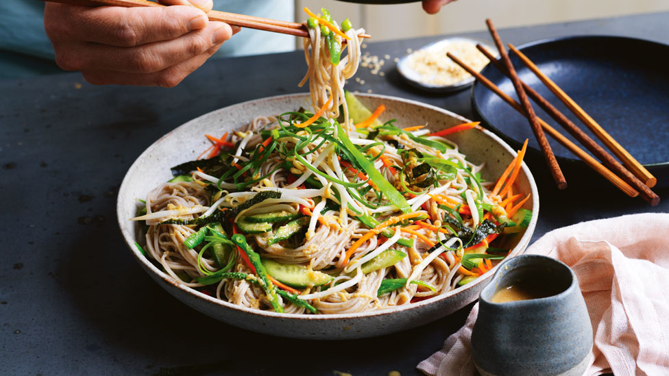 Curtis Stone's chilled soba noodle salad with snow peas and sesame